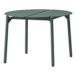 Table d'appoint de jardin en acier vert 50 x 35 cm Novo - AYTM