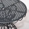 Table d'appoint de jardin ronde en métal noir antique 65cm The Al Fresco - Business & Pleasure