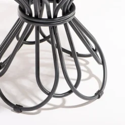 Table d'appoint de jardin ronde en métal noir antique 65cm The Al Fresco - Business & Pleasure
