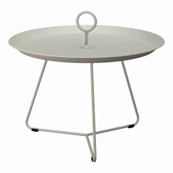 Table d'appoint d'extérieur en aluminium beige 58cm EYELET - Houe
