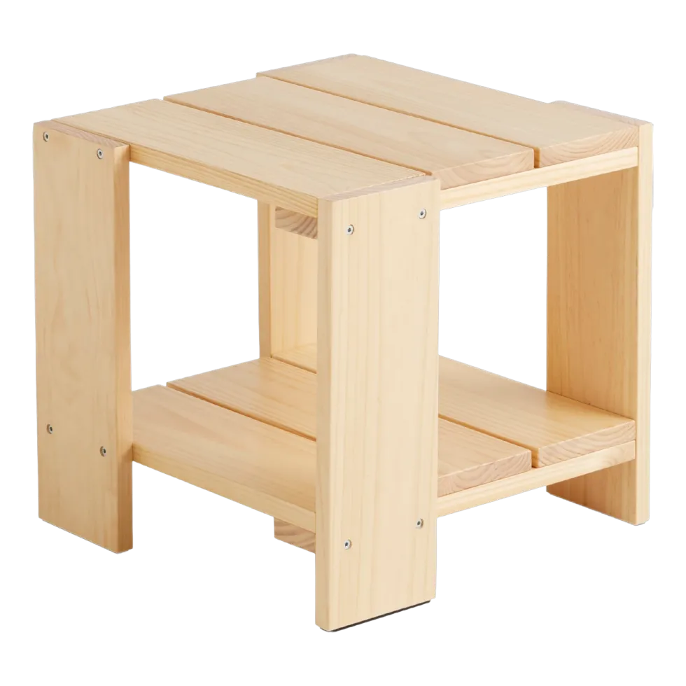 Table d'appoint d'extérieur en pin naturel Crate - Hay