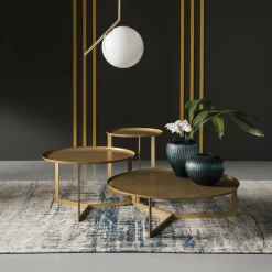 Table d'appoint dorée 40 cm Round 1 - Meme Design