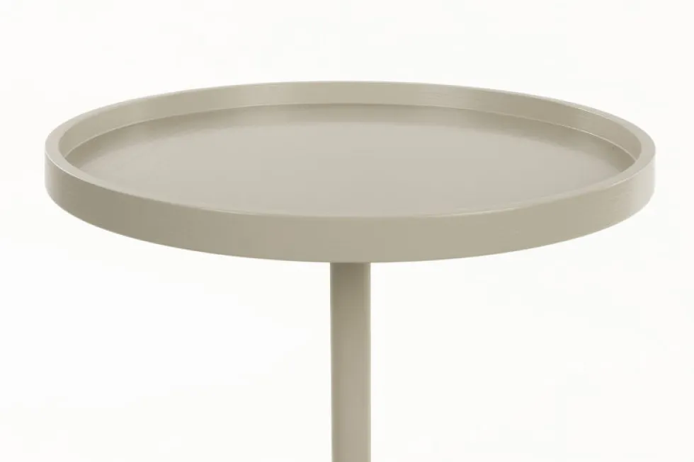 Table d'appoint en acier beige 46x56cm Jason - Zuiver