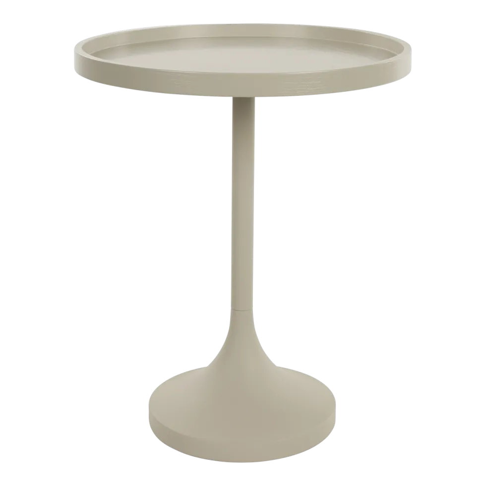 Table d'appoint en acier beige 46x56cm Jason - Zuiver