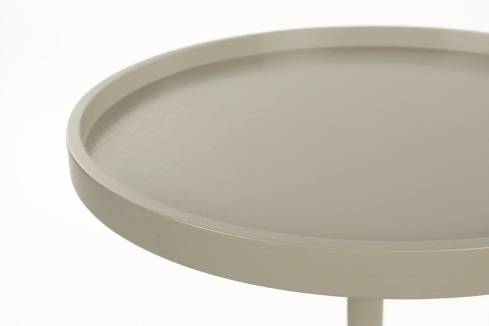 Table d'appoint en acier beige 46x56cm Jason - Zuiver
