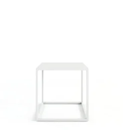 Table d'appoint en acier blanc 40x40cm Soli X - Metallbude