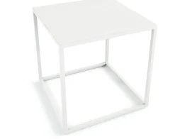 Table d'appoint en acier blanc 40x40cm Soli X - Metallbude
