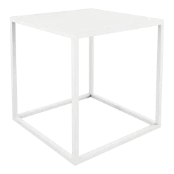 Table d'appoint en acier blanc 40x40cm Soli X - Metallbude