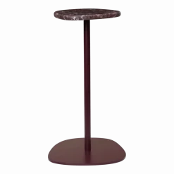 Table d'appoint en acier et marbre dark grape 30,4x56cm Plyo - Ferm Living