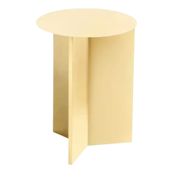 Table d'appoint en acier jaune Slit - HAY