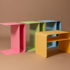 Table d'appoint en acier mango lassi 60x40cm Cosmo - Metallbude