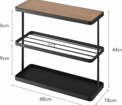 Table d'appoint en acier noir - Yamazaki