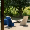 Table d'appoint en acier poudré bleu 56x43,5x37cm Valérie - Serax