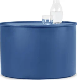 Table d'appoint en acier poudré bleu 56x43,5x37cm Valérie - Serax