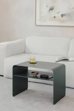 Table d'appoint en acier vert 60x40cm Cosmo - Metallbude