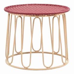 Table d'appoint en acier violet Circo - Ames