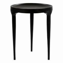 Table d'appoint en aluminium noir 50 x 40 cm Trip - Pomax