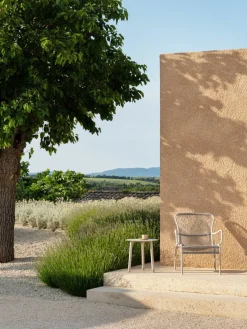 Table d'appoint en aluminium thermolaqué dune blanche 45cm Lilo - Vincent Sheppard