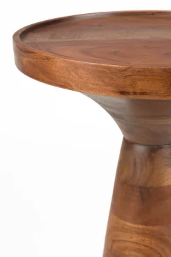 Table d'appoint en bois d'acacia et aluminium 28x56cm Floss - Zuiver