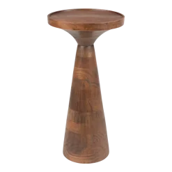 Table d'appoint en bois d'acacia et aluminium 28x56cm Floss - Zuiver