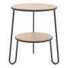 Table d'appoint en bois de chêne et acier gris ardoise 44,5x50,5cm Anatole - Hartô