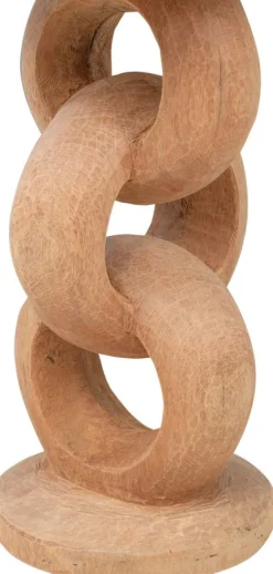 Table d'appoint en bois de dimb 49x64cm Chain - Versmissen
