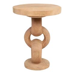 Table d'appoint en bois de dimb 49x64cm Chain - Versmissen