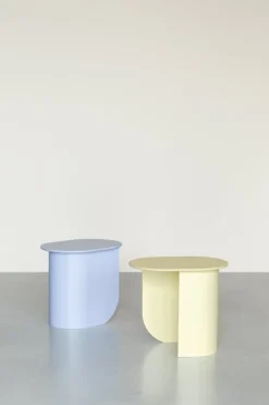 Table d'appoint en bois de hêtre bleu clair 32x44x40cm Plateau - Fest Amsterdam