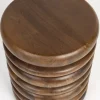 Table d'appoint en bois de manguier 35x45cm Disc - Zuiver