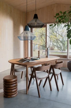 Table d'appoint en bois de manguier 35x45cm Disc - Zuiver
