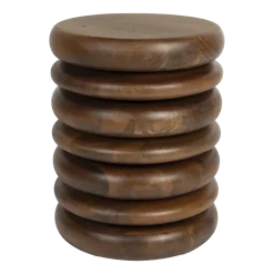 Table d'appoint en bois de manguier 35x45cm Disc - Zuiver