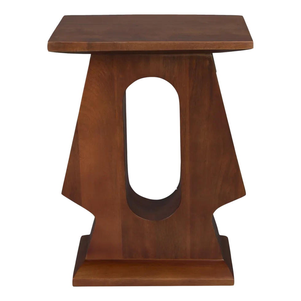 Table d'appoint en bois de manguier 35x25x48cm Pilaster - Dutchbone