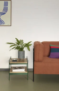 Table d'appoint en bois et métal vert Jaunty - Hübsch