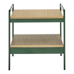 Table d'appoint en bois et métal vert Jaunty - Hübsch