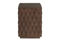 Table d'appoint en bois mindi foncé 37x52cm Naga - Versmissen