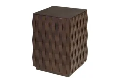 Table d'appoint en bois mindi foncé 37x52cm Naga - Versmissen
