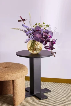 Table d'appoint en bois noir 45xh50cm Koohi - Hübsch