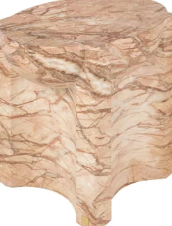 Table d'appoint en béton armé de fibres de verre forêt effet marbre 36x46,5cm Fonte - Versmissen