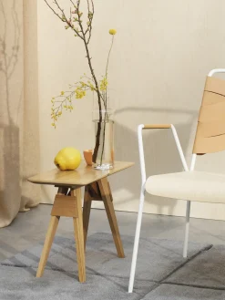 Table d'appoint en chêne blanc 25 x 53 cm Arco - Design House Stockholm