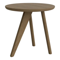 Table d'appoint en chêne fumé clair massif Fin - NORR11