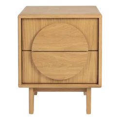 Table d'appoint en chêne naturel 55cm Groove - Zuiver