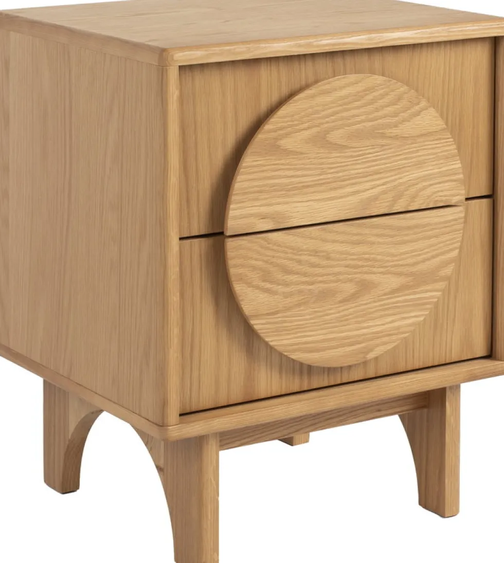 Table d'appoint en chêne naturel 55cm Groove - Zuiver