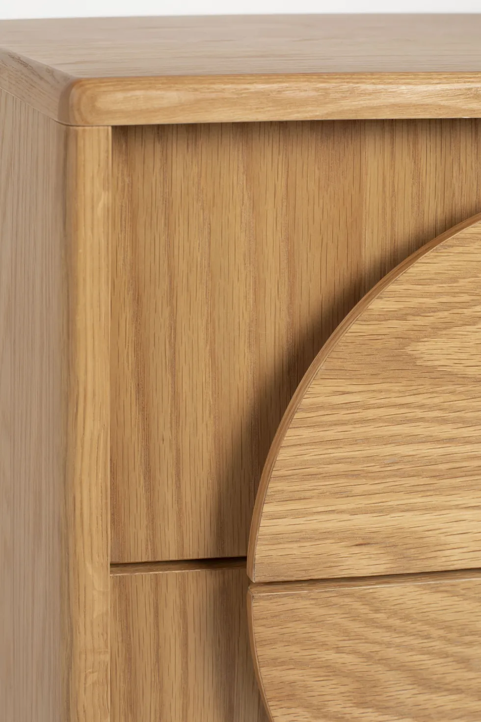 Table d'appoint en chêne naturel 55cm Groove - Zuiver
