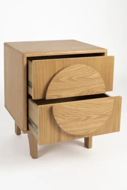 Table d'appoint en chêne naturel 55cm Groove - Zuiver
