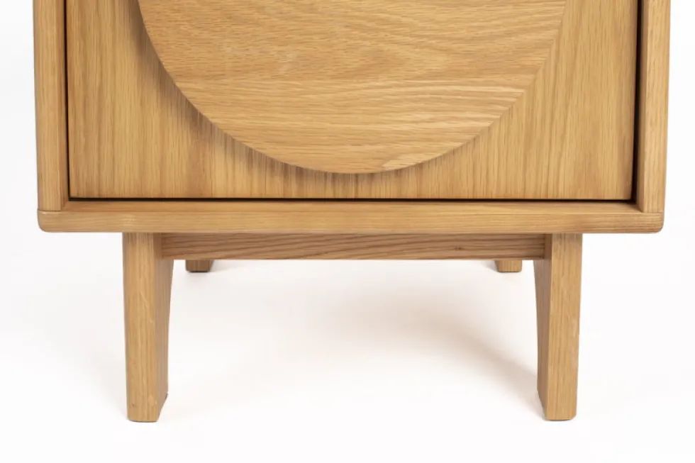 Table d'appoint en chêne naturel 55cm Groove - Zuiver