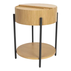 Table d'appoint en chêne naturel 58cm Slides - Zuiver