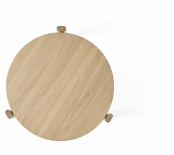 Table d'appoint en chêne naturel 60 x 43 cm Passage - Audo