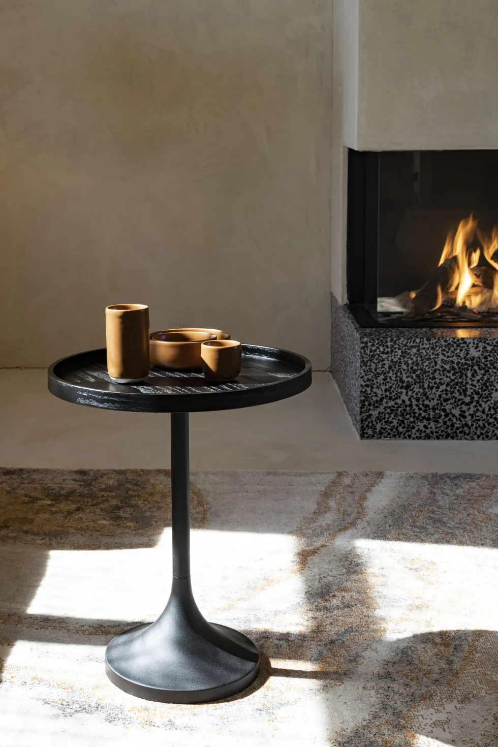 Table d'appoint en chêne noir 46x55,7cm Jason - Zuiver