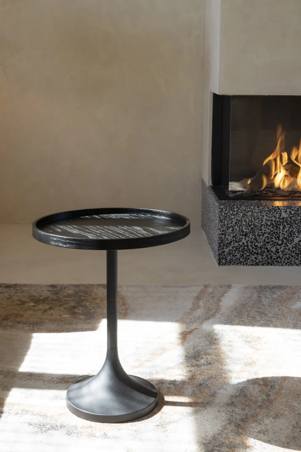 Table d'appoint en chêne noir 46x55,7cm Jason - Zuiver