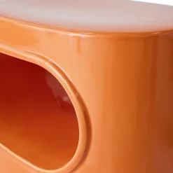 Table d'appoint en faïence orange 26x36x39cm Space - HKliving